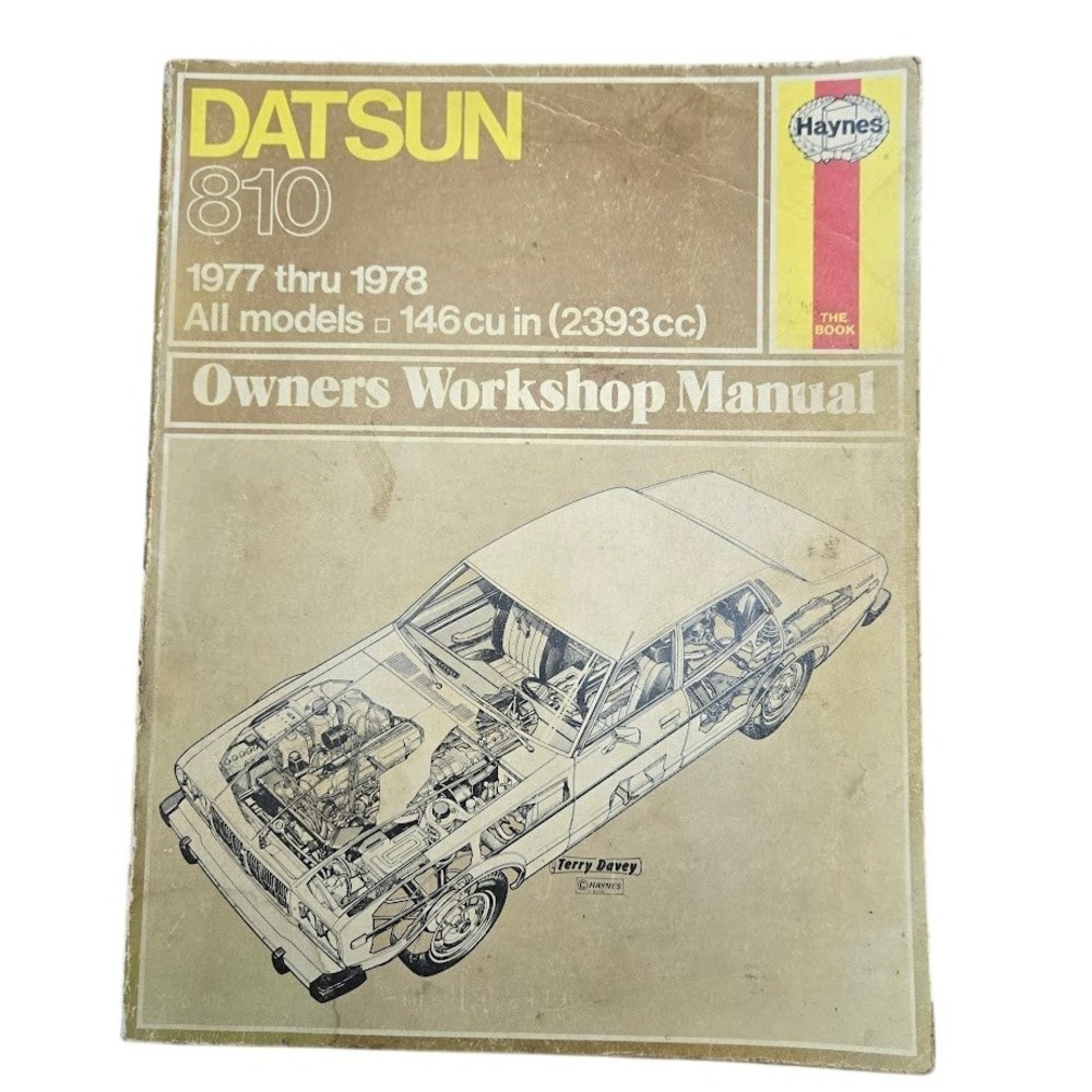 Haynes Datsun 810 Owners Workshop Manual 1977-1978 Repair‎ Guide Book